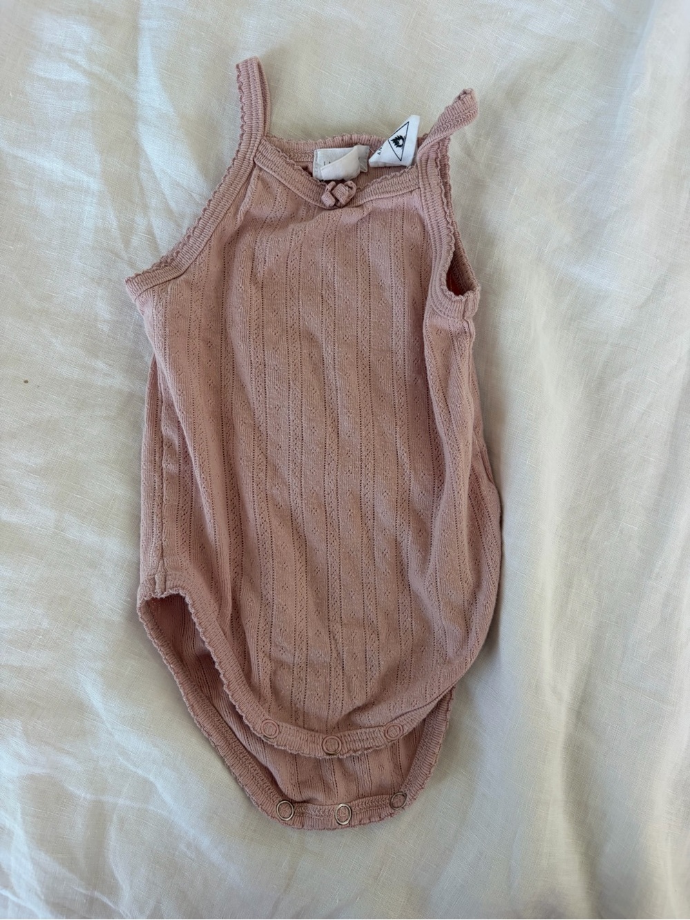 Jamie Kay Ribbed One-Piece Romper in Dusty Rose
